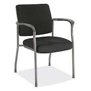 OFFICESOURCE Advanced Collection Guest Chair with Arms and Titanium Gray Frame 2904TGFBK